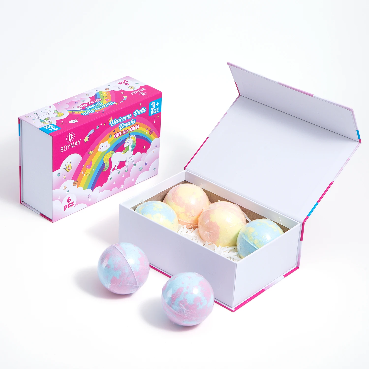 Unicorn Kids Bath Bombs with toy inside